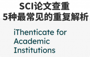 SCI论文重复率常见类型全解析：拆解iThenticate查重规则与避坑指南